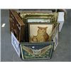 Image 1 : Pictures Wood Framed of Owls and other Misc.