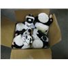 Image 1 : Box Lot Misc. Stuffed Cow Animals.