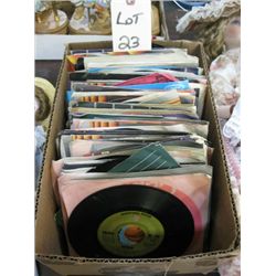 Box Lot Misc 45 Records.