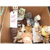 Image 2 : Box Lot Misc. owl music boxes, and figurines.