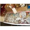 Image 1 : Box Lot Misc. Glassware, salt and pepper shakers,