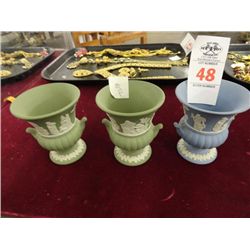 3 Wedgewood Mini Urns - 3 Times the Money