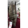 Image 1 : Carved Wood Tribal Mask - Mask Has Metal Covering