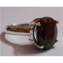 3.81g Ring of Ruby in Silver