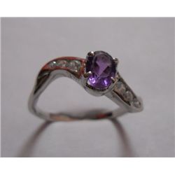 2.410g Ring of Amethyst Sterling Silver