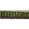 Image 1 : 38.110g Three line Bracelet of Peridot in Silver