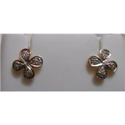 Earring of Diamond 0.16 Ctw in 2.42g 14kt Yellow Gold