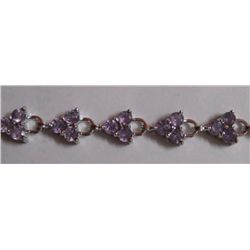 17.340g Bracelet of Amethyst Sterling Silver