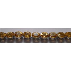 26.550g Bracelet of Citrine in Silver