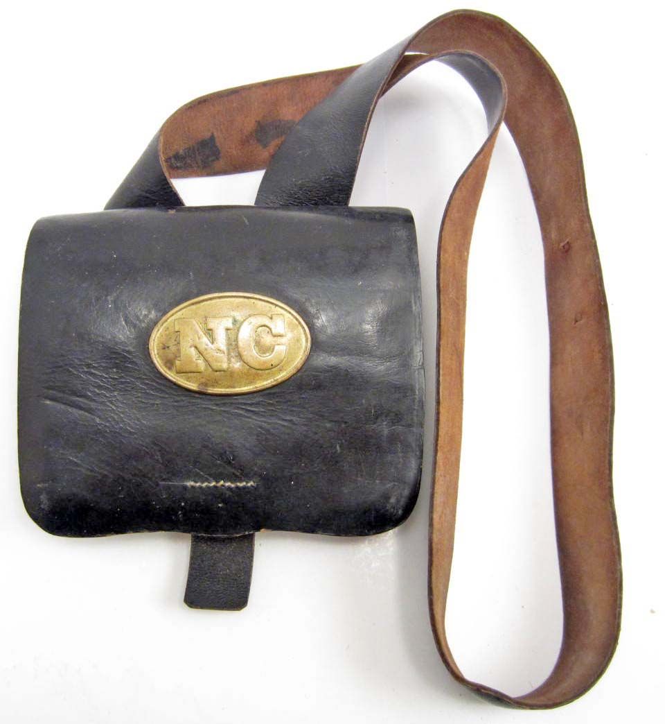 CONFEDERATE STATES OF AMERICA CIVIL WAR NORTH CAROLINA CARTRIDGE BOX