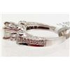 Image 2 : 14K WHITE GOLD LADIES DIAMOND UNITY RING - SZ. 6.5