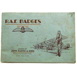 EARLY R.A.F. ROYAL AIR FORCE BADGES CIGARETTE CARD SET - COMPLETE
