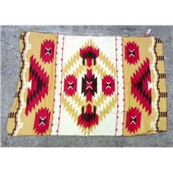 NATIVE AMERICAN INDIAN BLANKET W/ ST. LABRE INDIAN SCHOOL TAG
