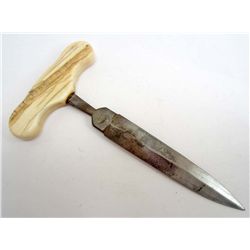 OLD WEST WILL & FINCK GAMBLERS COWBOY ERA PUSH DAGGER