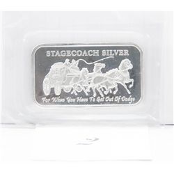 .999 solid Silver Stage Coach Diversable Bar