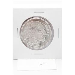 One Ounce Solid Silver Indian /Buffalo Head Coin