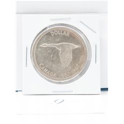 1967 Silver Canadian Dollar Canada Goose Coin