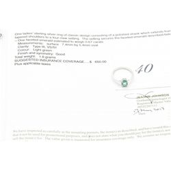 South American .67 Carat Emerald Ring VS Clarity