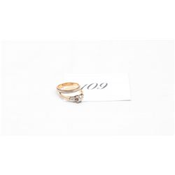 14k gold 2pc ladies ring set