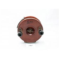 Vintage Peetz mahogany fishing reel