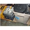 Image 1 : Rubbermaid container full of tools hardware