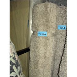 Off white shag area rug