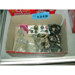 Box full of costume jewelry