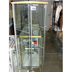 Approx 5F tall glass display case