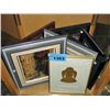 Image 1 : shelf lot of assorted framed prints and pictures