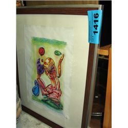 Framed original water color painting