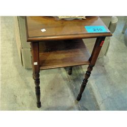 Vintage walnut telephone table