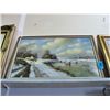 Image 1 : Framed oil on canvas transfer print