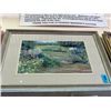 Image 1 : Framed print by C Rowan "flower garden "