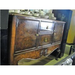 Vintage queen anne burl side board circa 1920