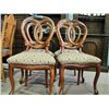 Image 1 : Set of 4 victorian balloon back chairs circa 1870