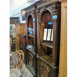 Approx 8F tall lighted display cabinet