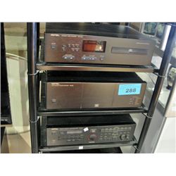 3 component Rotel stereo system; compact disc