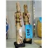 Image 1 : 2 carved bone aboriginal statues