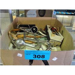 Box of vintage surgical equipment