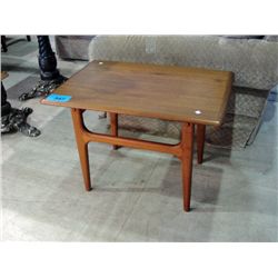 Midcentury danish modern teak side table