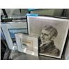 Image 1 : Group of 4 framed prints pictures and art