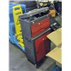 Image 1 : Grey and red metal 2pc tool cabinet and contents