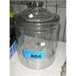 Large country general store lidded glass canister