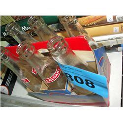 6pack of vintage calgary  pop bottles, with