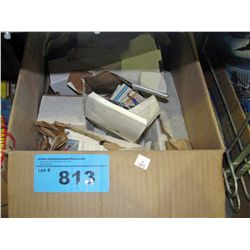 Box of NHL collectors trading cards
