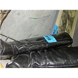 Pair of ladies black leather boots