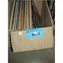 Box of vintage records