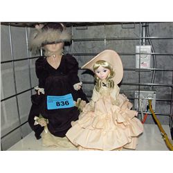 2 collectors dolls