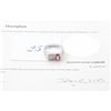 Image 1 : 1.12carat mans ruby silver nugget ring