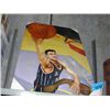 Image 1 : Oil on canvas transfer print of NBA basketball
